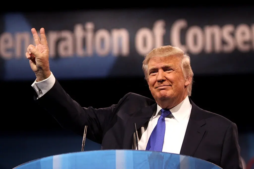 Donald Trump speaking at the 2013 Conservative Political Action Conference (CPAC) in National Harbor, Maryland. ,  Gage Skidmore from Peoria, AZ, United States of America, CC BY-SA 2.0 , via Wikimedia Commons